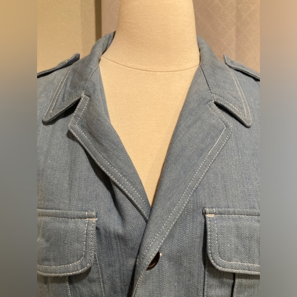 MARC JACOBS VINTAGE WOMEN BLUE JACKET SIZE 52/L usa 100% Cotton - Picture 10 of 14